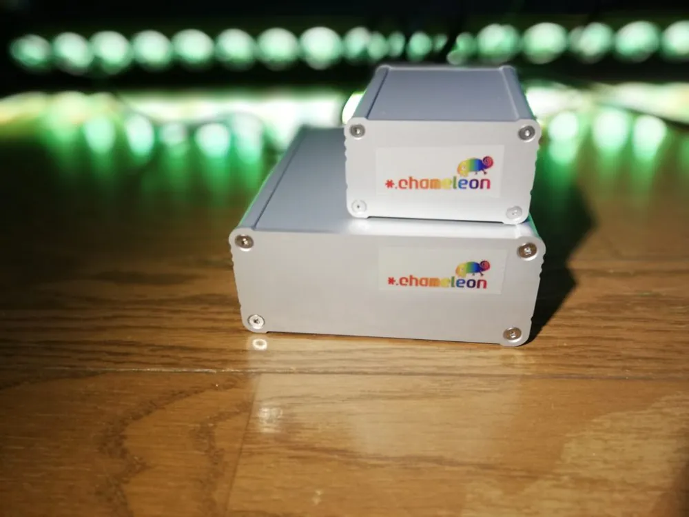 The two cases: the Chameleon Master and the sensor